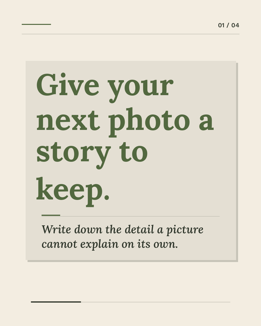Journal carousel template preview